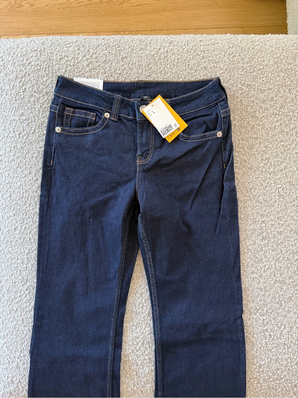 Dark Blue size 6 low rise stretch Jeans - - Picture 5 of 6